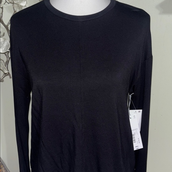 Liz Claiborne Black Long Sleeve Classic Top - Picture 2 of 4